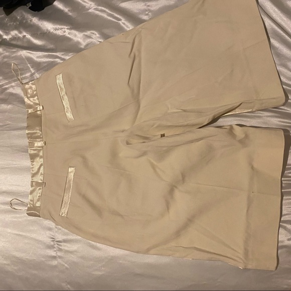 Topshop satin effect midi shorts size 0 - Picture 2 of 3